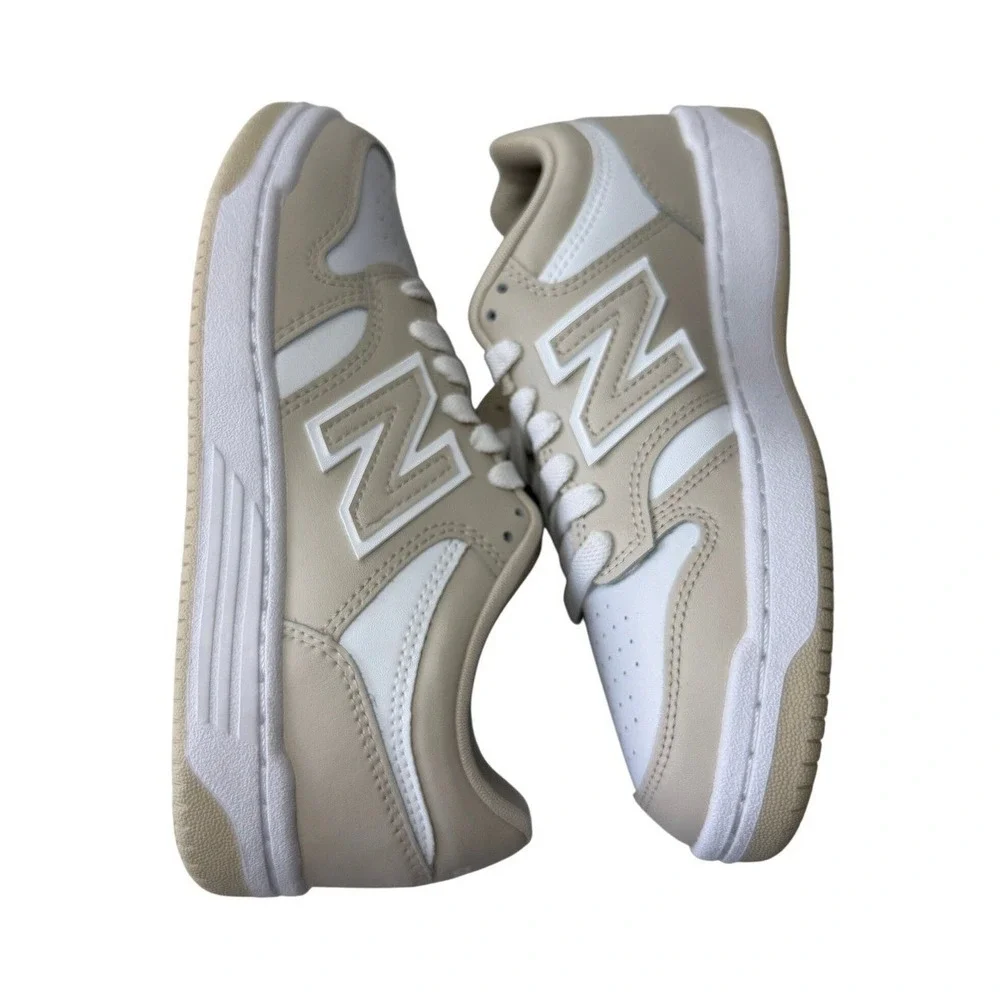 New Balance 480 Moonbeam White Leather Sneakers GGB480LB Womens 6 Youth 4.5 New